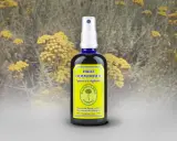 Flacon d'huile essentielle d'immortelle bio, idéale pour apaiser et régénérer la peau. Son utilisation est simple et efficace.