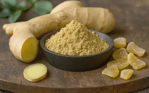 Gingembre frais, en poudre et confit, des formes variées de ce rhizome aux propriétés gingembre anti inflammatoire reconnues.